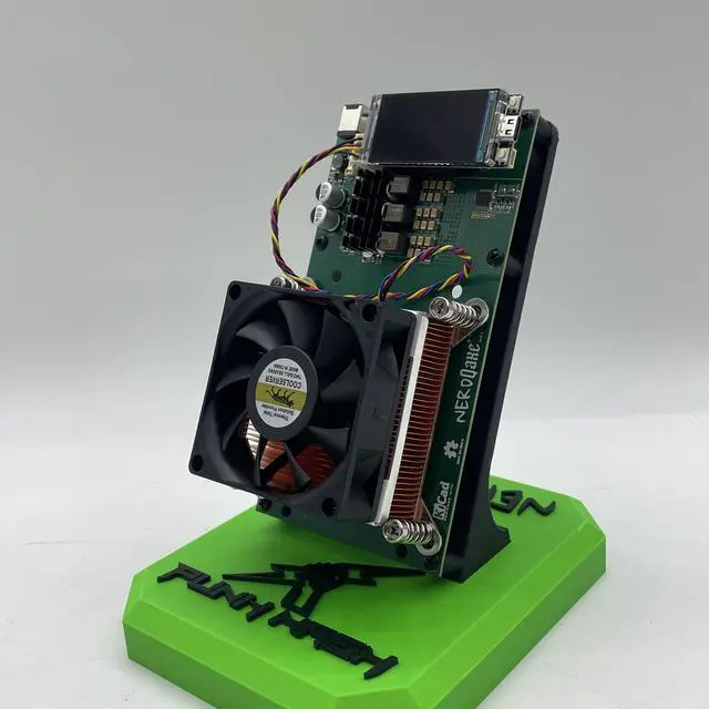 Alt view image 6 of 6 - NerdMiner NerdQaxe++ Bitcoin Miner | BM1370 Chip | 4.8TH/s Hashrate | 76W Low Power Consumption | 40dB Quiet | WiFi Wireless Connection | Portable Mini Design