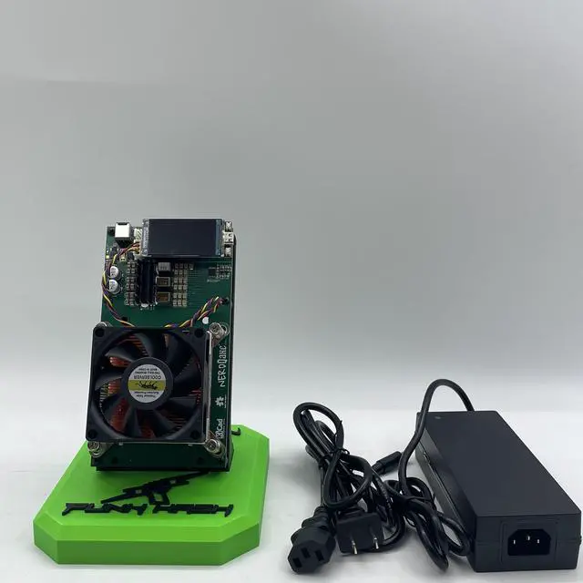 Alt view image 5 of 6 - NerdMiner NerdQaxe++ Bitcoin Miner | BM1370 Chip | 4.8TH/s Hashrate | 76W Low Power Consumption | 40dB Quiet | WiFi Wireless Connection | Portable Mini Design