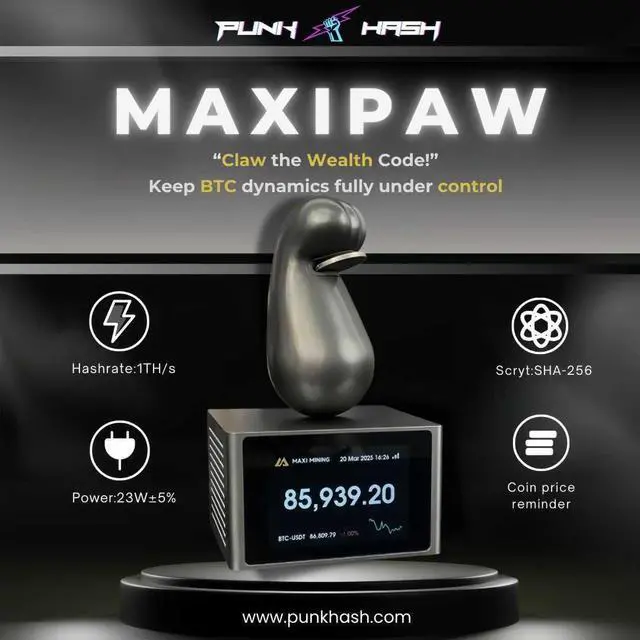 Main image of Lucky cat Maxipaw Solo Miner Bitcoin Display