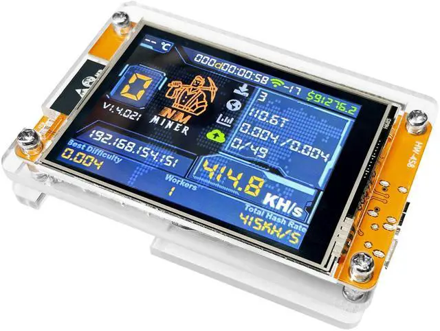 Alt view image 3 of 5 - NMMiner NerdMiner 980KH V2 Hashrate ESP32 Miner Lucky 2.8 Inch Smart Screen Bitcoin Miner Single Lot ESP32-2432S028R