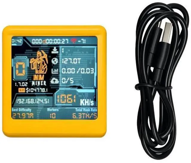 Alt view image 4 of 5 - NM TV NMMiner Officail Smart TV 1060KH/s better Nerdminer v2 ESP32 BTC SOLO Lottery Miner & Smart gift home silent Desktop Clock