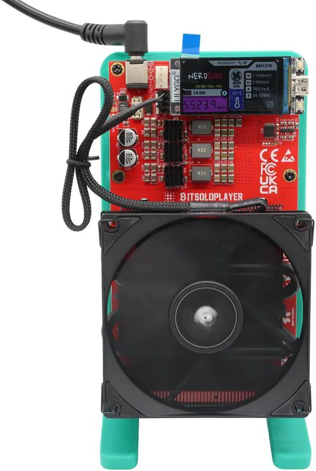 Alt view image 5 of 5 - NerdMiner NerdQaxe++ Bitcoin Miner: 4.8TH/s High Hashrate, Standard WiFi