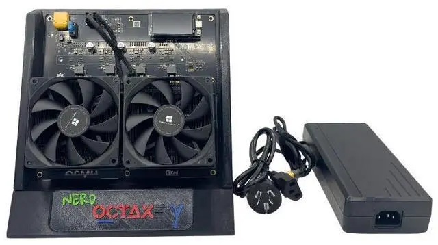 Main image of NerdQAxe Bitaxe Gamma 601 10TH/s BTC Miner | Upgraded Lottery Machine with 8×BM1370 S21Pro Chips | 180W Low Power Consumption