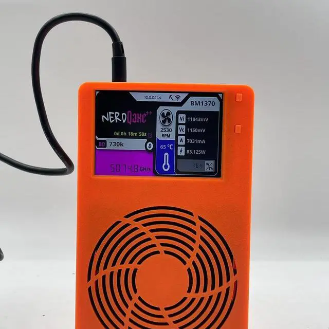 Bitaxe NerdQaxe++ BTC Solo Miner 4.8TH/S 95W BM1370 Chip ASIC Open Source Bitcoin Crypto Miner