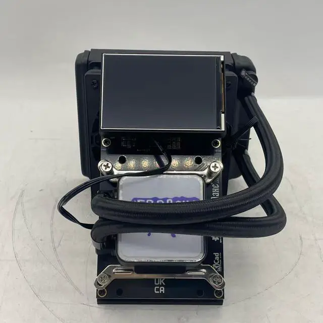 Alt view image 5 of 5 - Factory Bitaxe NerdQaxe++ 4.8TH/s Bitcoin Miner with 4 BM1370 ASICs, Solo BTC 95W, 2.4G WiFi, Large Display, Open Source Water cooling