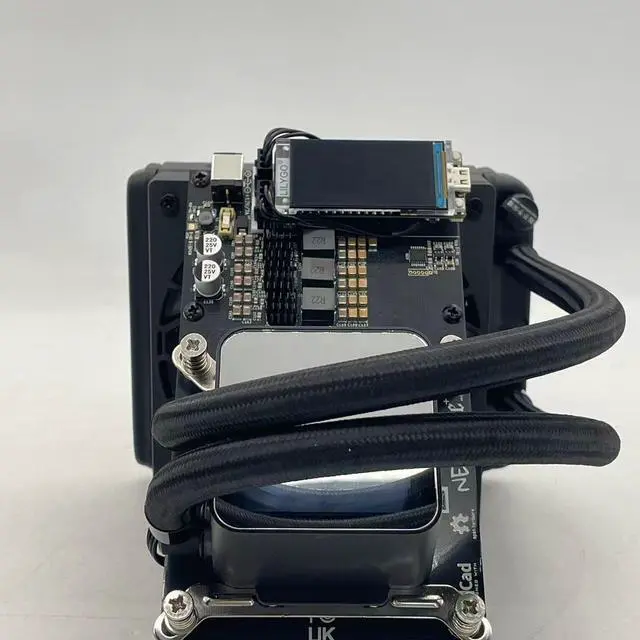 Alt view image 2 of 5 - Bitaxe NerdQaxe++ 4.8TH/s 95w Bitcoins Miner 4 PCS BM1370 Asic Chip Solo BTC miner With 120W power supply