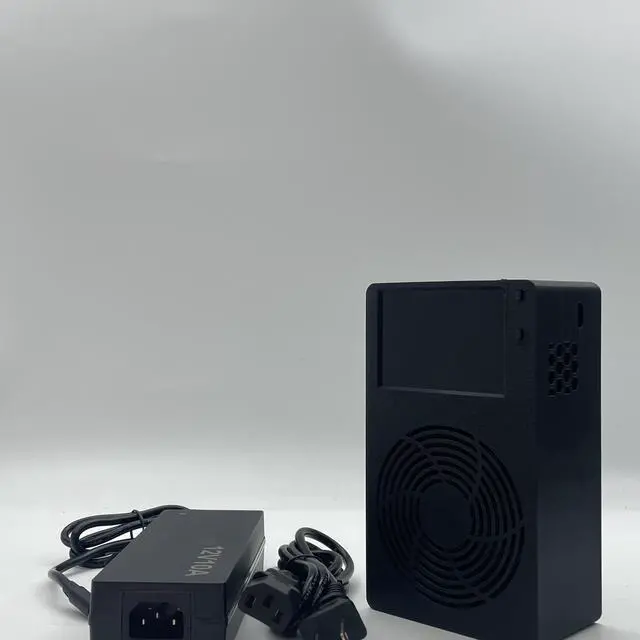 Alt view image 4 of 5 - New Bitaxe NerdQaxe++black BTC mining machine, with a computing power of 4.8TH/s, power consumption of 75W, and power supply