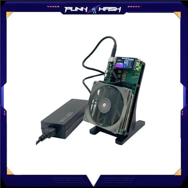 Alt view image 3 of 6 - New Bitaxe Nerdqaxe++ Solo Lucky Miner 4.8TH/S 4 x BM1370 Asic Chip 68W Bitcoin Lottery Mining Machine For Home Crypto Mining