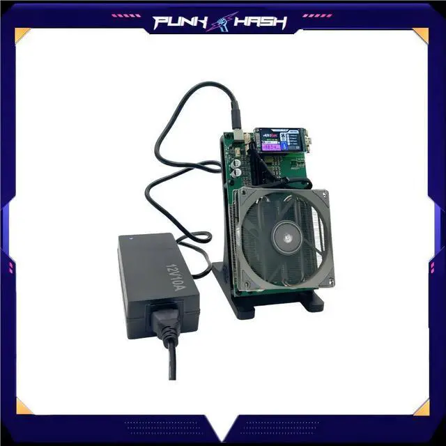 Main image of New Bitaxe Nerdqaxe++ Solo Lucky Miner 4.8TH/S 4 x BM1370 Asic Chip 68W Bitcoin Lottery Mining Machine For Home Crypto Mining