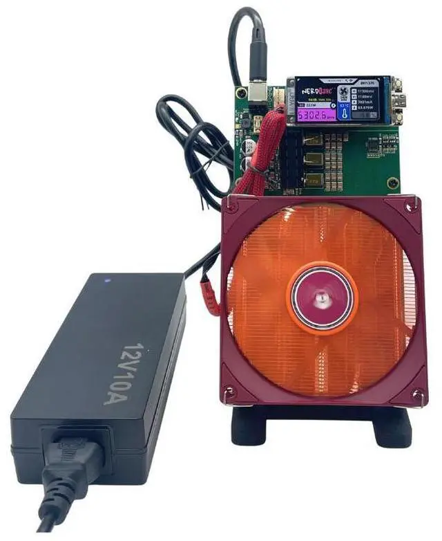 Alt view image 6 of 6 - NerdQaxe++ 4.8TH/s 75W ASIC Miner BTC Miner Open-Source New Fans NerdQaxe 4.8T