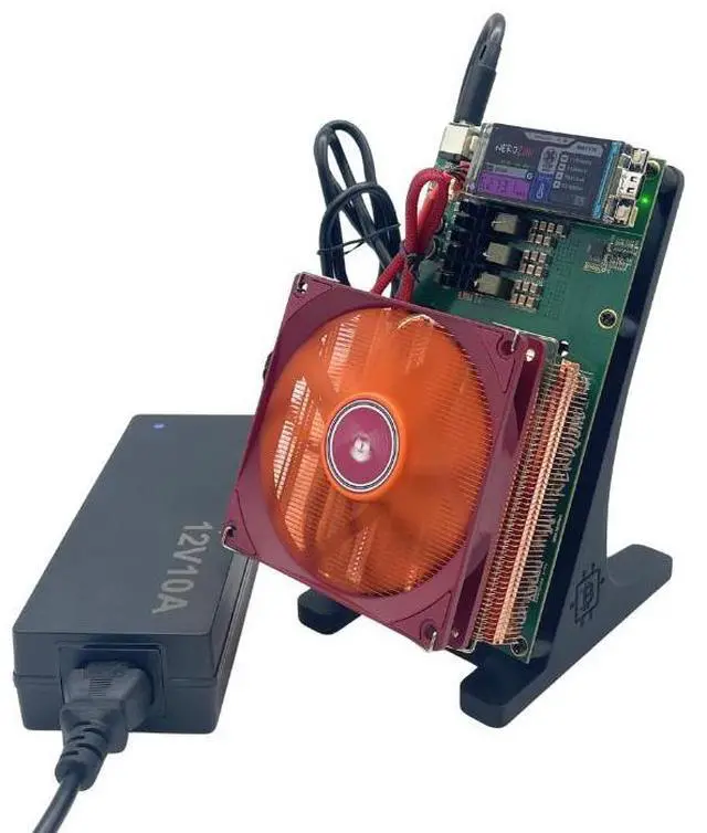 Alt view image 5 of 6 - NerdQaxe++ 4.8TH/s 75W ASIC Miner BTC Miner Open-Source New Fans NerdQaxe 4.8T