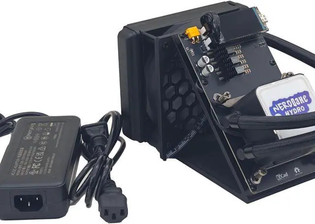 Alt view image 3 of 3 - New Upgrade Bitaxe NerdQaxe++ Hydro Rev 6.1 6TH/s 100W Solo Miner For Mining Bitcoin Liquid Cooler BTC Asic Crypto Machine