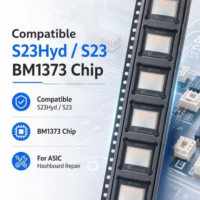 Alt view image 2 of 5 - S23Hyd / S23 BM1373 Chip ASIC Hashboard Repair Chip BM1373 Replacement IC for Miner Repair