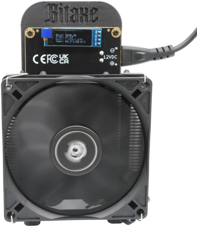 Main image of Punkhash: Bitaxe 801 Max 3.6Th/S Bitcoin Miner Single Bm1370 Dual Open Source Asic Miner with Upgraded Heatsink for DIY Home Mining.
