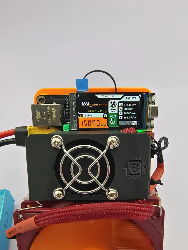 Alt view image 2 of 5 - Punkhash 2026 Latest Nexus BM1373 S1 Crypto Mining Machine 4 chips 15th/s 230W Bitcoin Miner With Power Supply Bitaxe Solo Miners