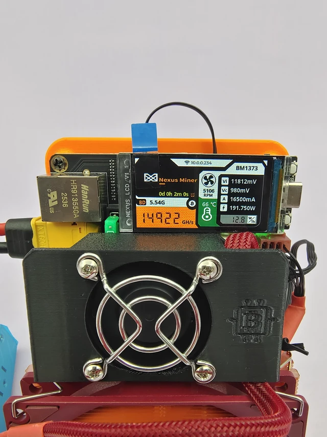 Alt view image 5 of 5 - Punkhash 2026 Latest Nexus BM1373 S1 Crypto Mining Machine 4 chips 15th/s 230W Bitcoin Miner With Power Supply Bitaxe Solo Miners