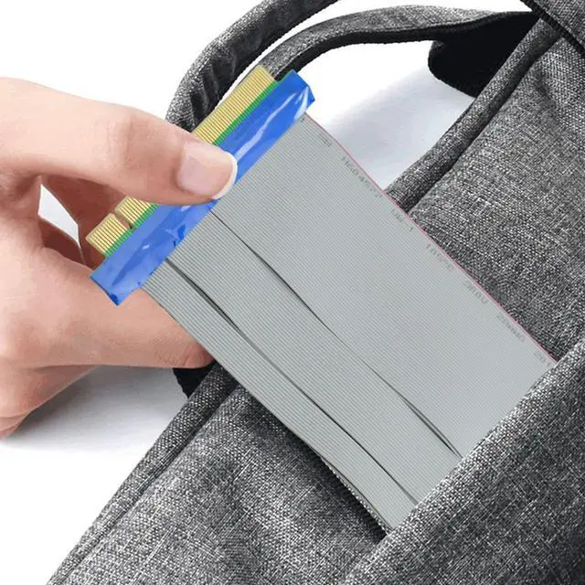 Alt view image 2 of 3 - PCI-E PCI Express 16X Riser Card Extender Flexible Extension Cable Adapter 15cm DIY Electronics for 1U 2U Small Case