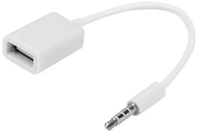 Main image of 3.5mm Male Audio AUX Jack to USB 2.0 Type A Female OTG Converter Cable