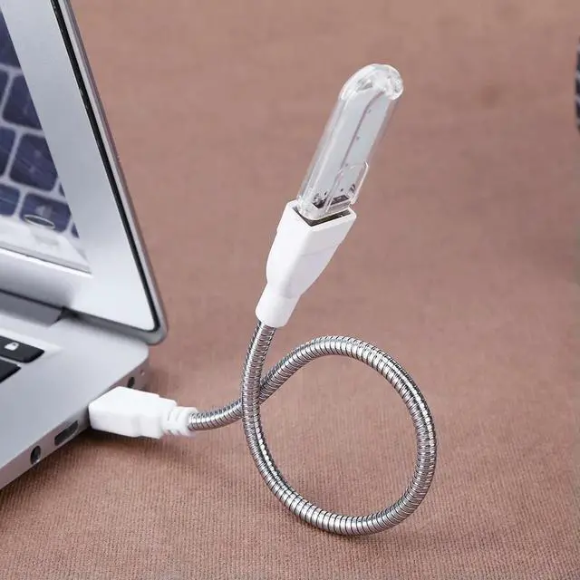 Alt view image 2 of 3 - USB Male to Female Extension LED Light Adapter Cable Metal Flexible Tube