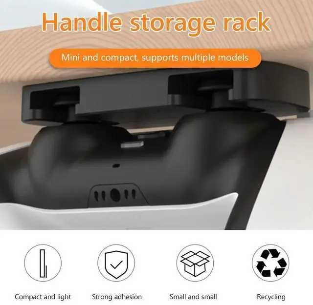 Alt view image 2 of 3 - ABS Game Console Mount Portable Controller Handle Bracket for PS5 PS4 PS 4 5 Game Console Accessories