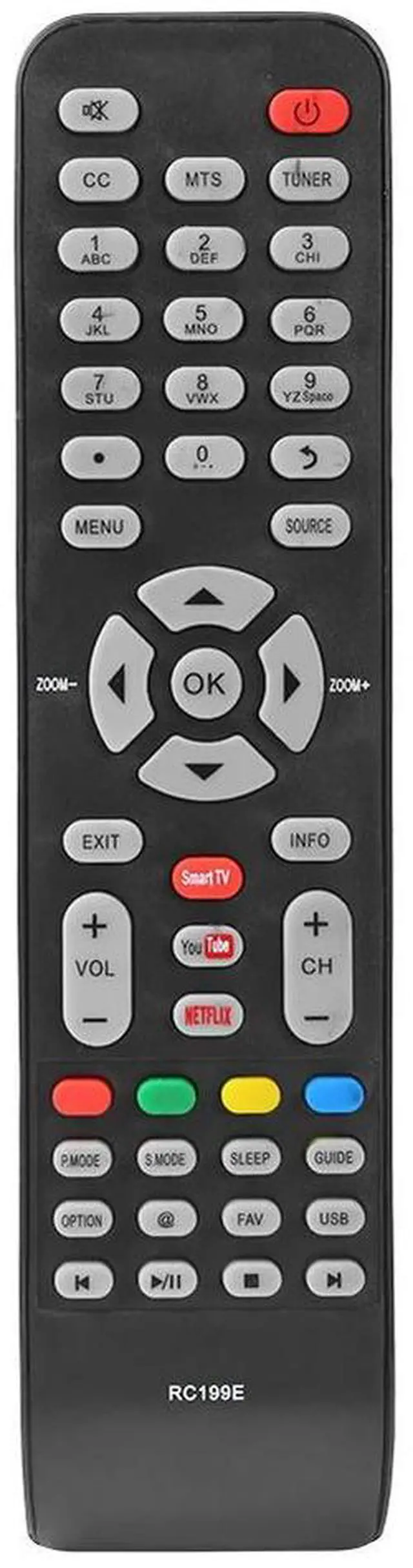 Main image of Plastic Television TV Remote Control Accessories Portable Television Controller Powered for /HYUNDAI/EKT/HKPro/VISIVO