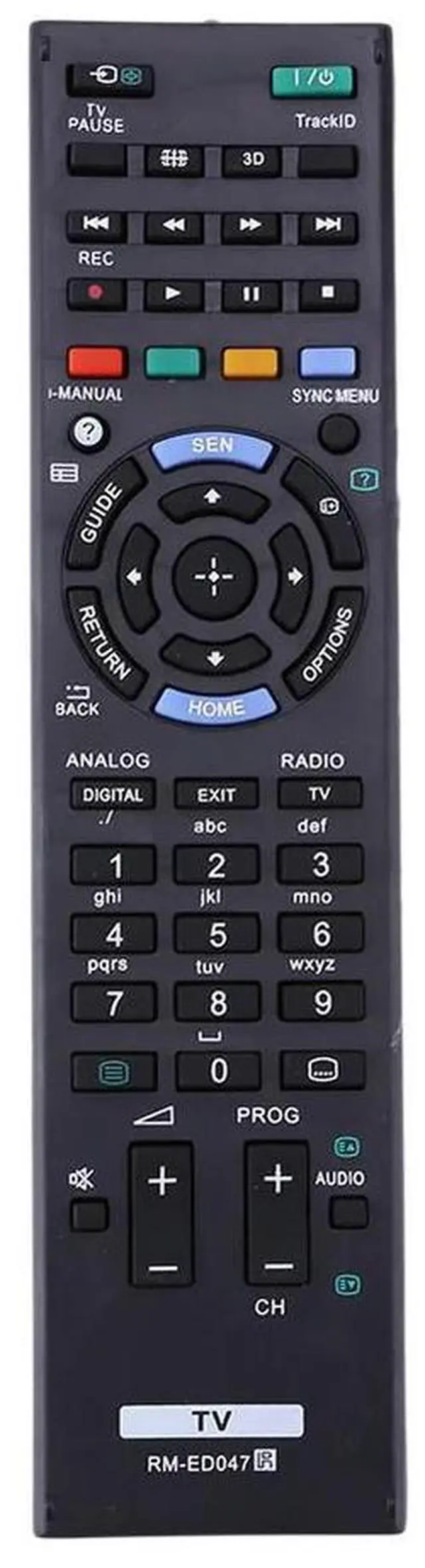 Main image of Practical Remote Controller Powered Television Remote Control Replacement Parts Accessories for TV RM-ED047