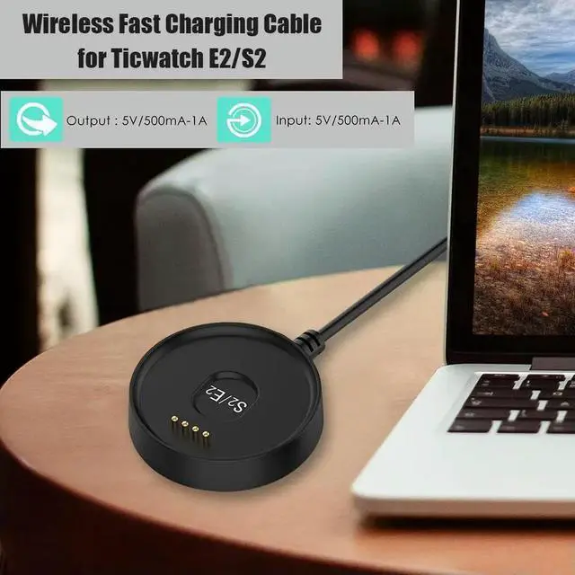 Alt view image 2 of 3 - 2021 USB Smart Watch Bracelet Charger Cradle Cable USB Charging Dock Cable Charging Data Cradle for Ticwatch E2/S2