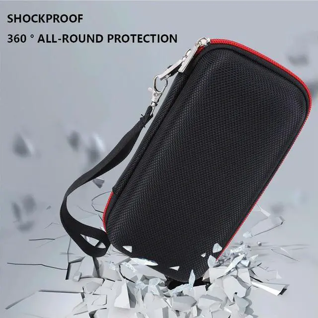 Alt view image 3 of 3 - Hard Carrying Case Shockproof Retro Game Travel Storage Bag Anti-Scratch Carrying Bag with Mesh Bag for Anbernic RG35XX H/RG353M