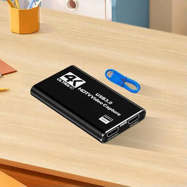Alt view image 2 of 3 - USB 3.0 4K HDMI-Compatible Capture Card Game Capture Card Gaming Capture Card for Streaming Works for PS4/Camera/PC