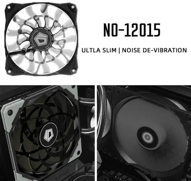Main image of Video Graphics Card Water Cooler Radiator 12cm Chassis Cooling Fan 4 Pin Silent CPU Radiator Heatsink Cooler
