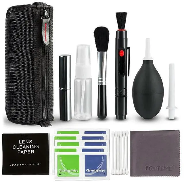 Main image of 19Pcs Dust Cleaner Camera Cleaning Lens Pen Brush Kit Camera Cleaner Kit DSLR Lens Digital Camera Sensor Cleaning