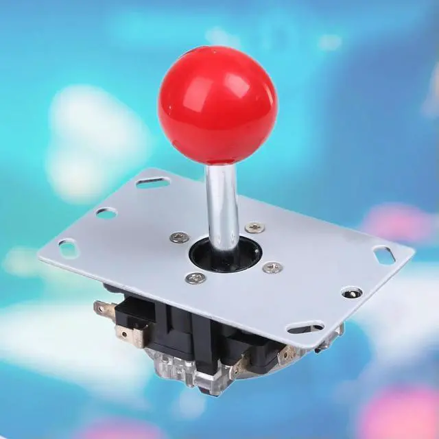 Alt view image 2 of 3 - Red 8 Way Arcade Game Joystick Ball Joy Stick Red Ball Replacement