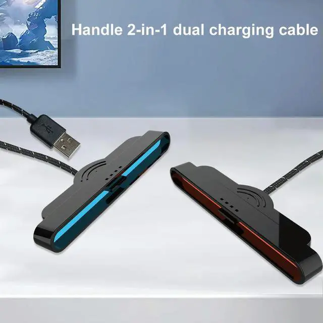 Alt view image 3 of 3 - Charging Cable 2 in 1 Portable Charger Cable Controller Charger for Switch2 Joy-Con Controllers