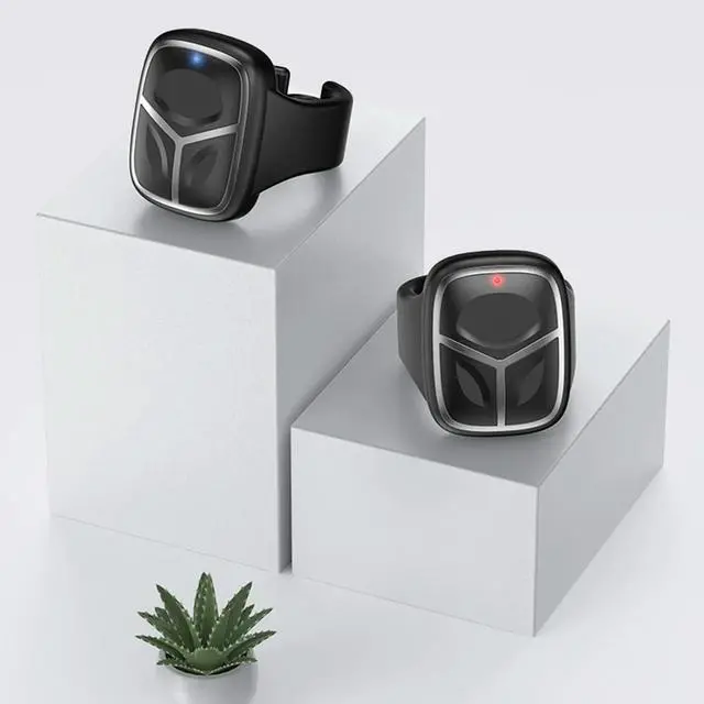 Alt view image 3 of 3 - Wireless Remote Control Ring Magnetic Charging Mini Fingertip Remote Control Bluetooth-compatible 5.3 for Tiktok Watching Video