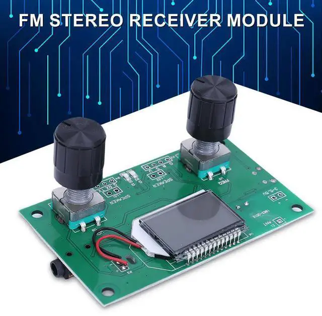 Alt view image 2 of 3 - Digital Stereo FM Radio Receiver Module with LCD Display Frequency Modulation Stereo Circuit Board DC 3-5V for Receive DSP PLL