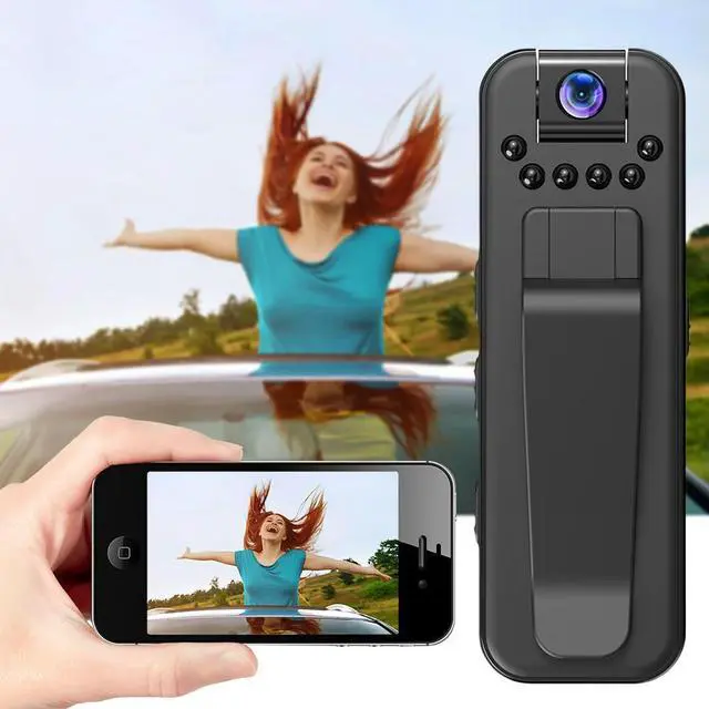 Alt view image 3 of 3 - HD 1080P Mini Camera with Back Clip Infrared Night Vision Miniature Camcorder Outdoor Sports DV DVR Video Surveillance Camcorder