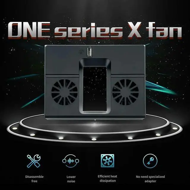 Alt view image 2 of 3 - USB Console Cooling Fan Side Mount Vertical Cooler Heat Sink for XBOX Series X