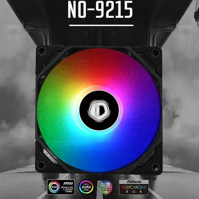 Alt view image 3 of 3 - PC Radiator CPU Cooling Fan ARGB 4PIN PC Case Heat Cooling Fan Desktop CPU/GPU Chassis Radiator Cooler
