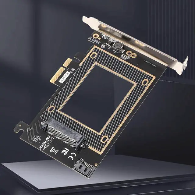 Alt view image 3 of 3 - U.2 SFF-8639 To PCI-E X4 Expansion Card Adapter Gen3x4 for 2.5inch U.2 NVME SSD