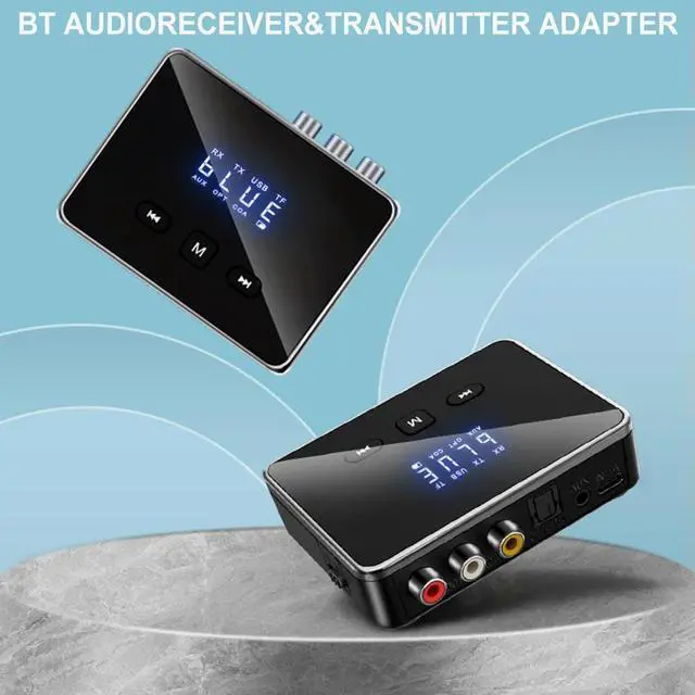Alt view image 3 of 3 - BT 5.4 Audio Receiver Transmitter AUX 3.5mm Jack RCA Optical Wireless Audio Adapter for TV/Car/PC/Home Stereo/Speakers