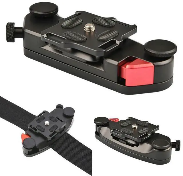 Alt view image 2 of 3 - Quick Release Waist Belt Buckle Mount Clip Plate CNC Process Camera Waist Belt Clip Anti-shake Fast Switch Tool for SLR DSLR