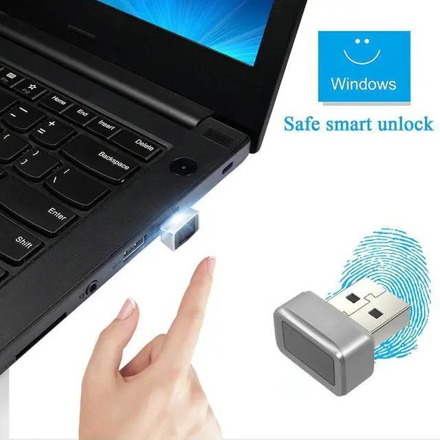 Alt view image 3 of 3 - USB Fingerprint Key Reader Anti-Spoofing Portable Security Key Hello Biometric Mini Security Key Dongle for PC Or Laptop