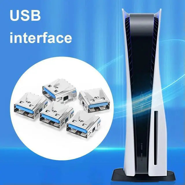 Alt view image 3 of 3 - 5pcs Professional USB Port Socket Replacement Repair Parts USB Port Socket Jack Connector for PS5 Console Accessories