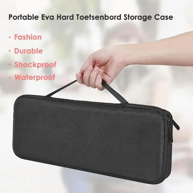 Alt view image 2 of 3 - Storage Bag Hard Shell Mechanical Keyboard for MX Keys Wireless Keyboard Portable Carrying Case Hard