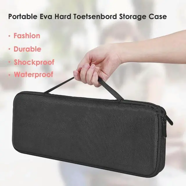 Alt view image 3 of 3 - Storage Bag Hard Shell Mechanical Keyboard for MX Keys Wireless Keyboard Portable Carrying Case Hard