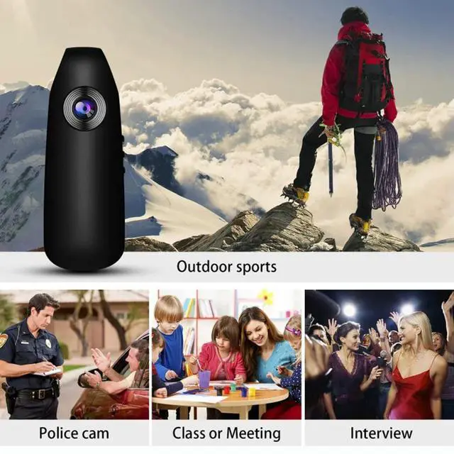 Alt view image 3 of 3 - Small Camcorder Portable HD Camera Cam Pocket Video Recorder Motion Detection for Outdoor Sport Meeting Interview