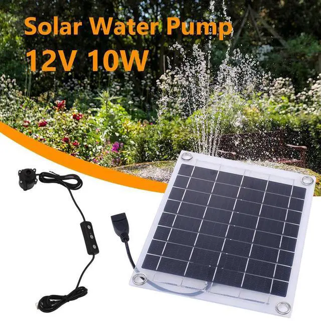 Alt view image 2 of 3 - 12V 10W Aquarium Pump Garden Decoration Mini Fountain Panel Pump Watering System Solar Power Panel Water Pump Kits for Fish Tank