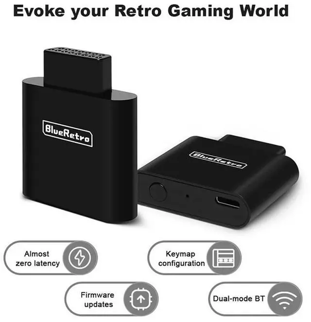 Alt view image 3 of 3 - BT Wireless Game Controllers Adapter for PS3/PS4/PS5 8bitdo Switch Xbox For SNK NEO·GEO MVS AES CD