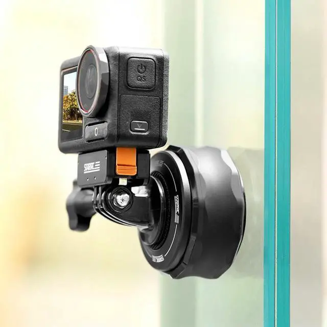 Alt view image 3 of 3 - Magnetic Camera Mount Stand Type-C Rechargeable Strong Suction Camera Adapter Clamp Sports Camera Magnetic Bracket for Pocket 3