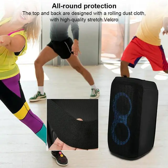 Alt view image 3 of 3 - Protective Case Speaker Case Slip Sleeve Speaker Sleeve Mesh Slip Cover for JBL PartyBox Club 120 Portable Party Speaker